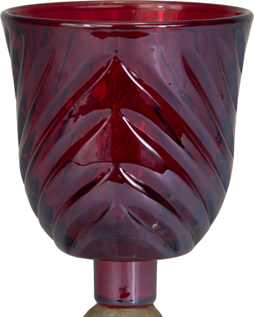 VENICE Candle Insert 7,5 cm Glass red