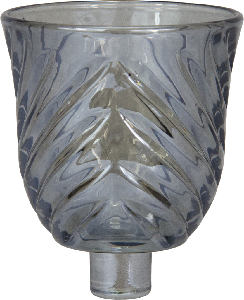 VENICE Candle Insert 7,5 cm Glass smoke