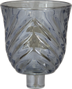 VENICE Teelicht-Aufsatzglas 7,5 cm Glas smoke