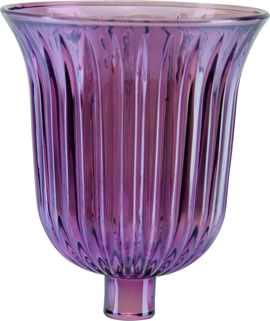 STELLA Candle Insert 10,5 cm Glass fuchsia