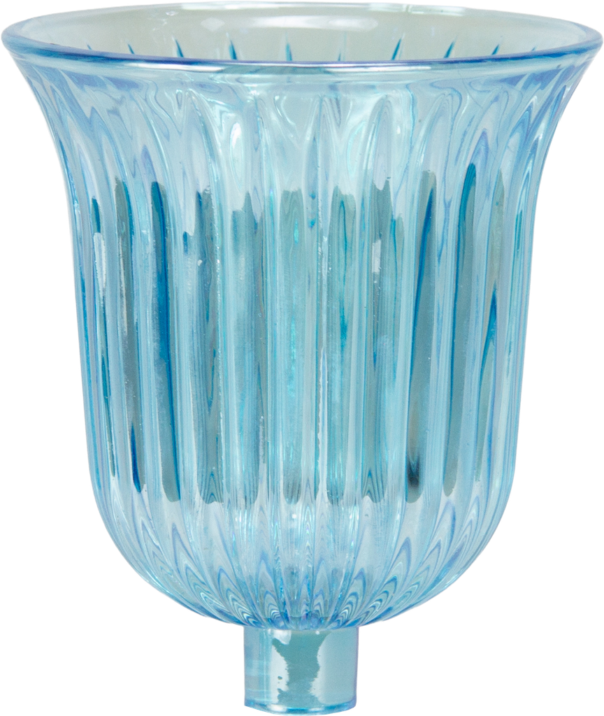 STELLA Candle Insert 10,5 cm Glass turquoise