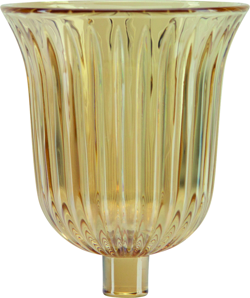 STELLA Candle Insert 10,5 cm Glass amber