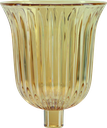 STELLA Candle Insert 10,5 cm Glass amber