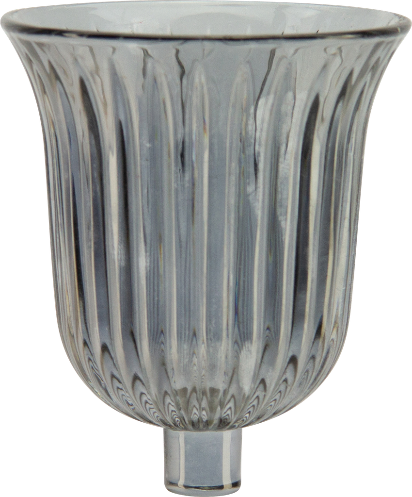 STELLA Candle Insert 10,5 cm Glass smoke