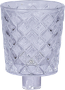 CRYSTAL Teelicht-Aufsatzglas 6,5 cm Glas klar