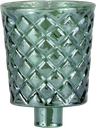 CRYSTAL Teelicht-Aufsatzglas 6,5 cm Glas grün