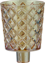 CRYSTAL Candle Insert 6,5 cm Glass amber