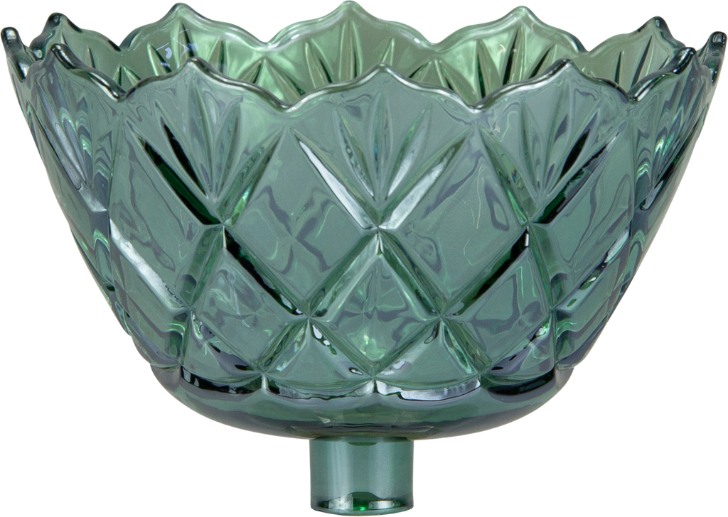 FIORI Candle Insert 8 cm Glass green