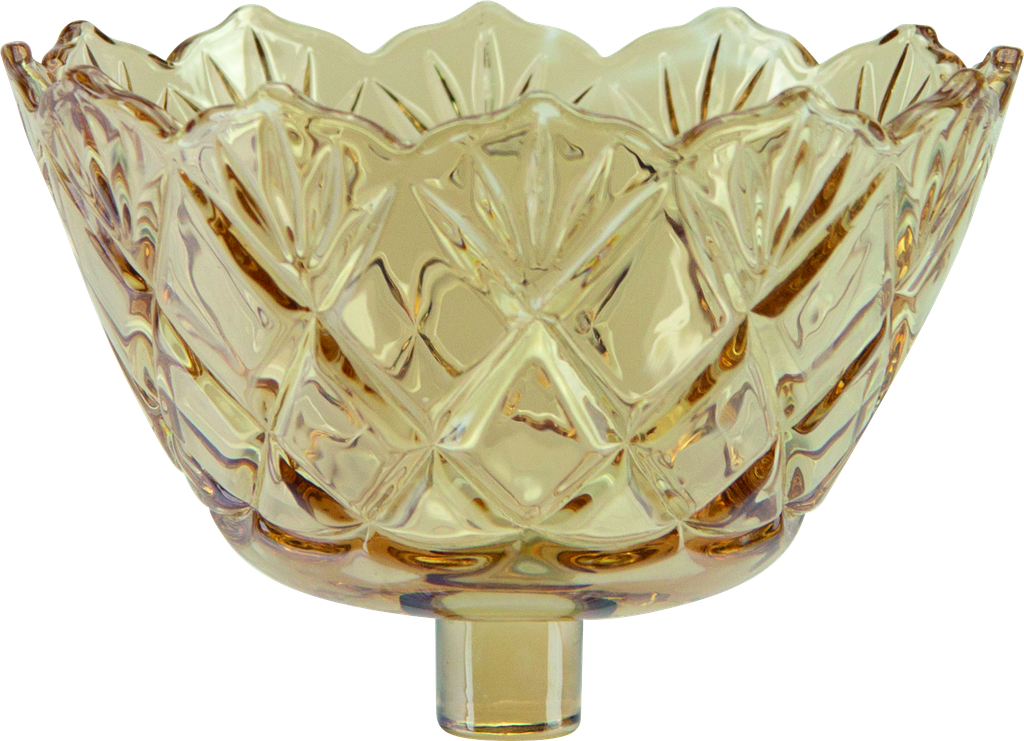 FIORI Teelicht-Aufsatzglas 8 cm Glas amber