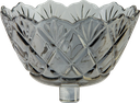 FIORI Candle Insert 8 cm Glass smoke