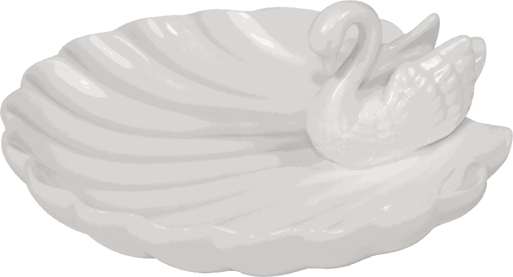 SWANLAKE Soap Dish Porcelain white