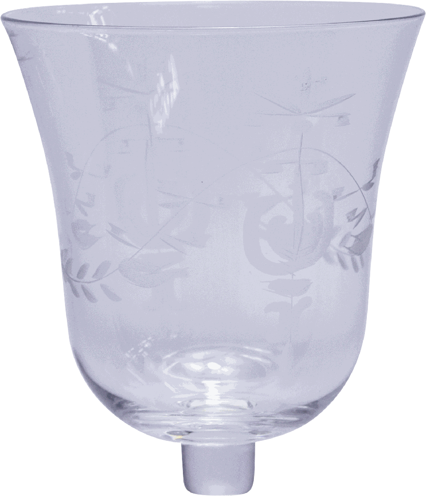 BOUQUET Teelicht-Aufsatzglas 10,5 cm Glas klar mit Schliff