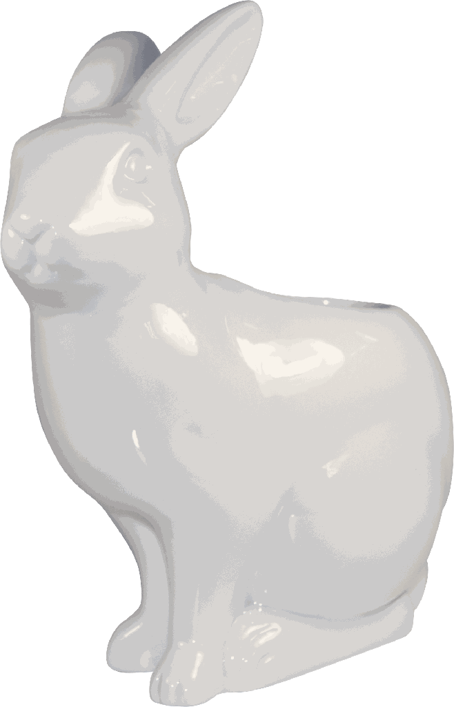 MONSIEUR LAPIN Vase 27 cm Porzellan weiß