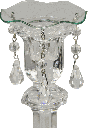 Bobeche Ø 7 cm with Pearls & Crystals Glass clear