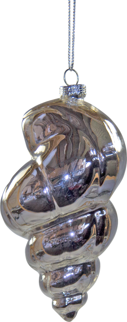 SHELL to hang Glass silver