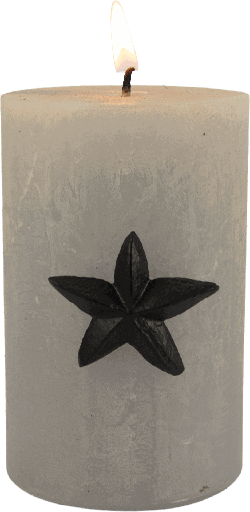 STAR Kerzenpin 4,5 cm Metall schwarz