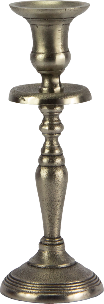TWIST Kerzenständer Höhe 22,5 cm Metall alt-silber