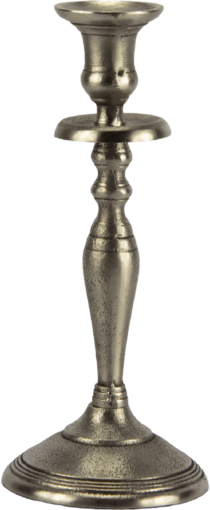 TWIST Kerzenständer Höhe 27 cm Metall alt-silber