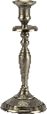 TWIST Candleholder Height 27 cm Metal pewter