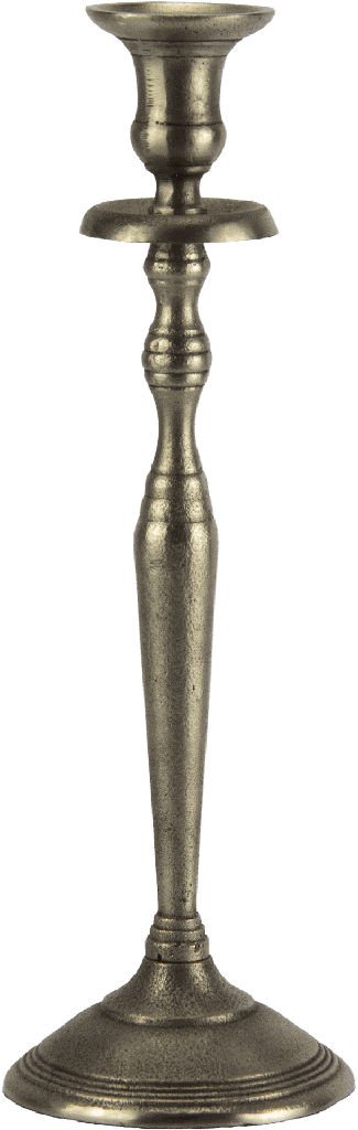 TWIST Kerzenständer Höhe 36,5 cm Metall alt-silber