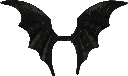VINCENT Bat Wings 15 cm Metal black