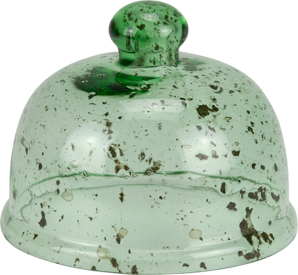 Cloche Ø 14 cm Vintage-Glas hellgrün