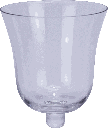 SOLO Teelicht-Aufsatzglas 10,5 cm Glas klar