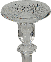 Bobeche Ø 9 cm Glass clear cutted