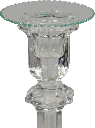 Bobeche Ø 7 cm with Peak-Border Glass clear
