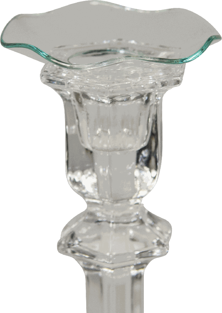 Bobeche Ø 7 cm waved Glass clear