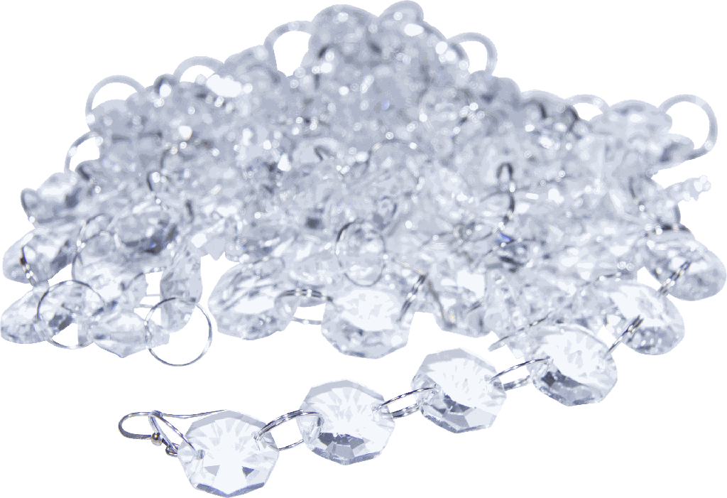 CRYSTAL Chain Lenght 180 cm Glass clear