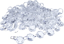 CRYSTAL Chain Lenght 180 cm Glass clear