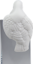 SPARROW Bird to stick 11 cm Porcelain white