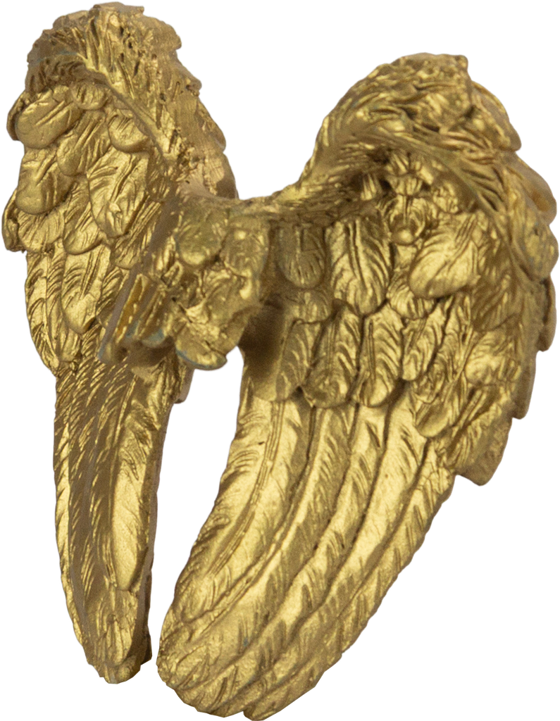 ANGELO Angel Wings to stick 7,5 cm Resin gold