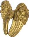 ANGELO Angel Wings to stick 7,5 cm Resin gold
