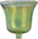 VINTAGE Candle Insert 8,75 cm Glass green