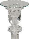 Kerzenteller Ø 7 cm Glas klar