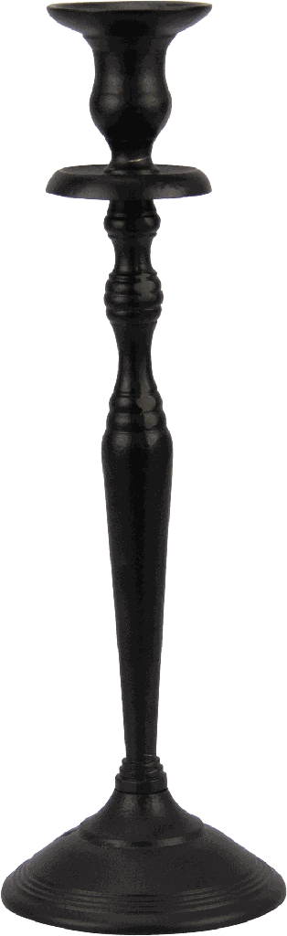 TWIST Candleholder Height 36,5 cm Metal black