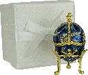 FABERGÉ Jewellery Box Metal blue