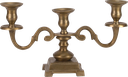 Kerzenständer 3-er Höhe 22,5 cm Metall messing