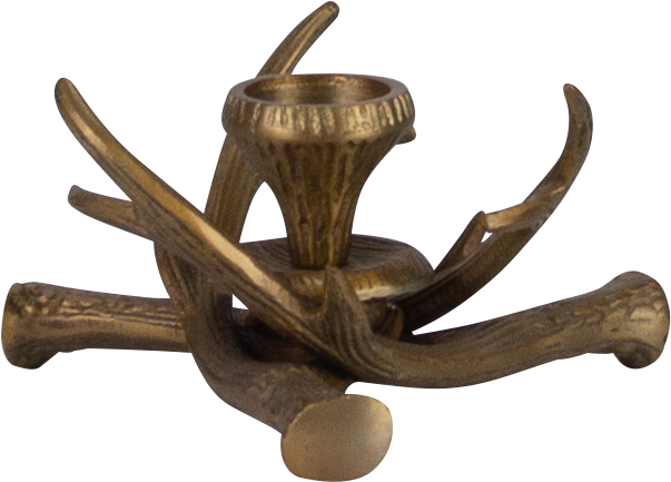 VENISON Kerzenständer 1-er Ø 20 cm Metall messing