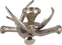 VENISON Candleholder 1-er Ø 20 cm Metal antique-silver