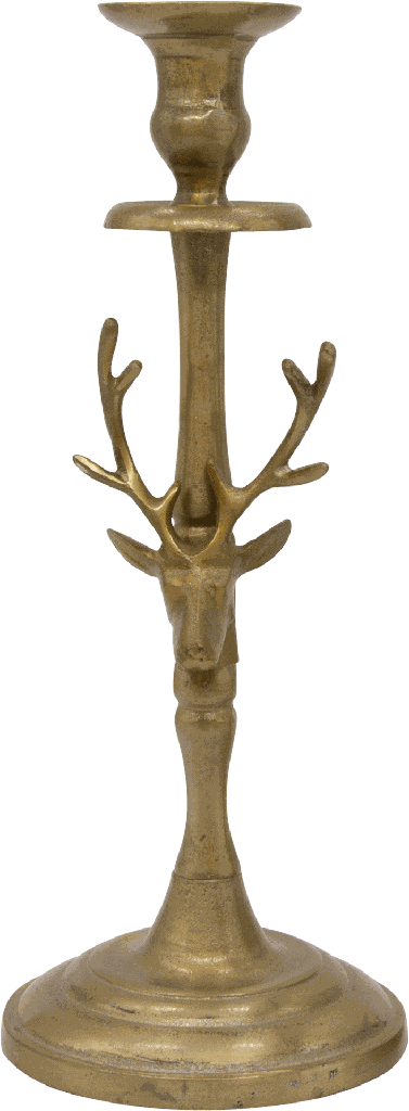 VENISON Candleholder 34 cm Metal brass