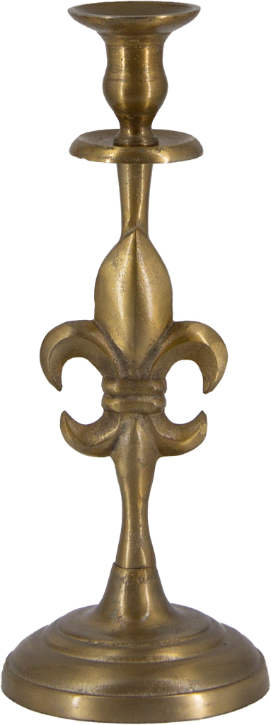 BOURBONE Candleholder Height 34,5 cm Metal brass