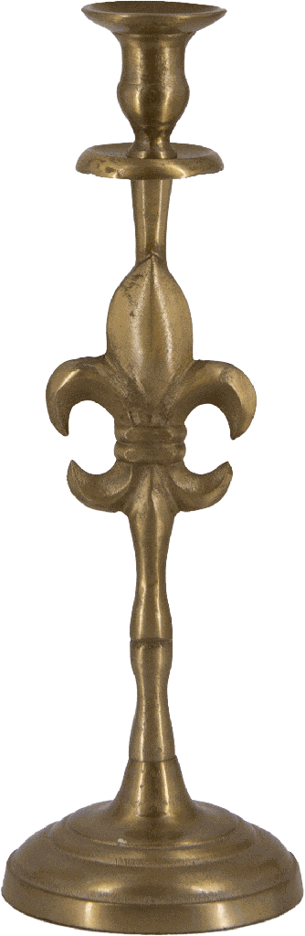BOURBONE Kerzenständer Höhe 40 cm Metall messing