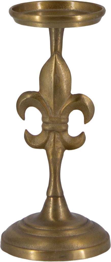 BOURBONE Kerzenständer für Stumpenkerzen Höhe 43 cm Metall messing