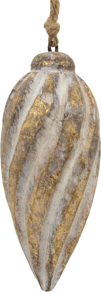 FOREST Zapfen 13,5 cm Holz patiniert