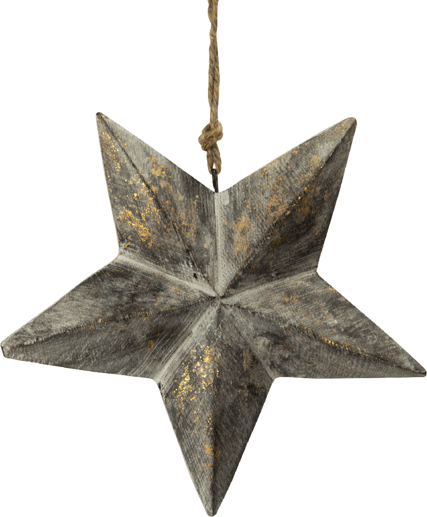 STAR 19 cm Wood patinated