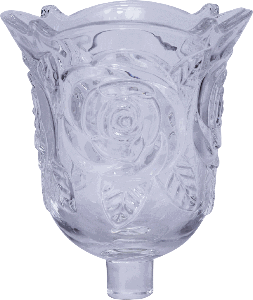 ROSES Candle Insert 10,5 cm Glass clear
