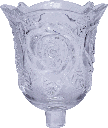 ROSES Candle Insert 10,5 cm Glass clear